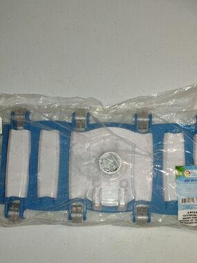 US Pool Supply USP VH 114 14" Weighted Pool Vacuum Head - Blue and White